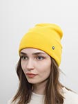 Шапка HAMMABURG арт. 8599356 BEANIE MERINO WOOL (желтый)